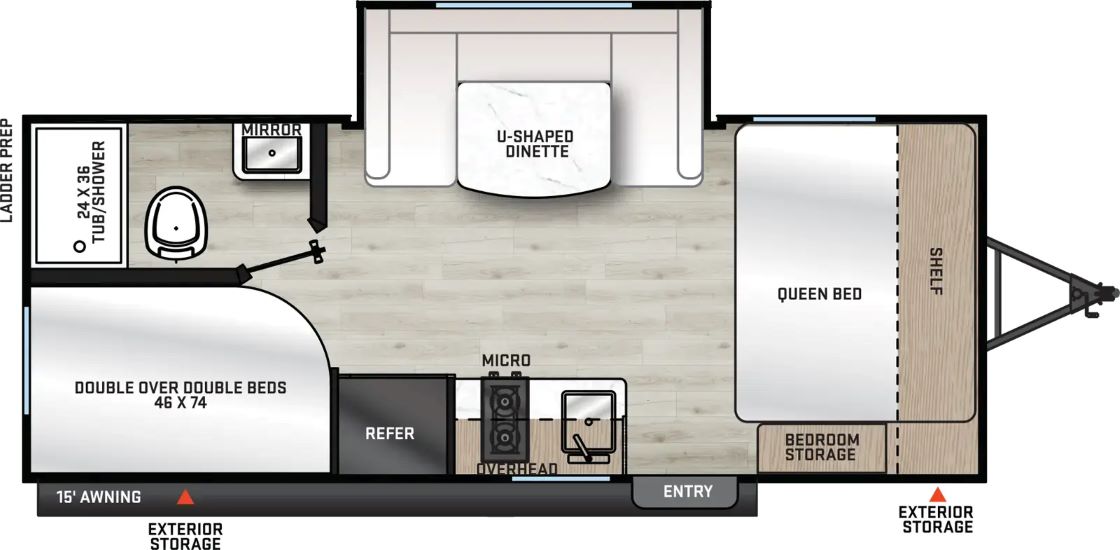 Coachmen Catalina 184BHSX Floorplan