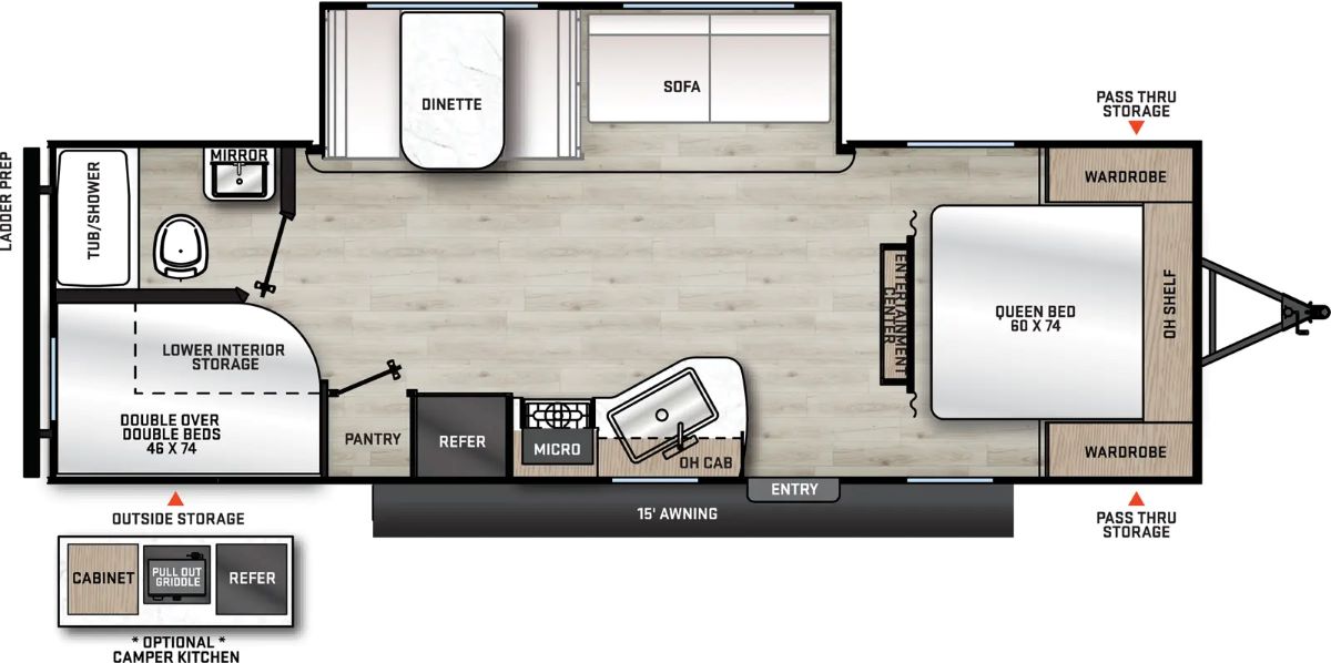 Coachmen Catalina 261BHS Floorplan