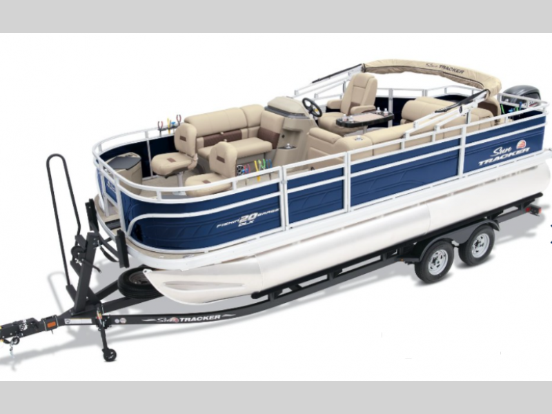 New 2025 Sun Tracker Fishin Barge 20 DLX Pontoon at Alpin Haus