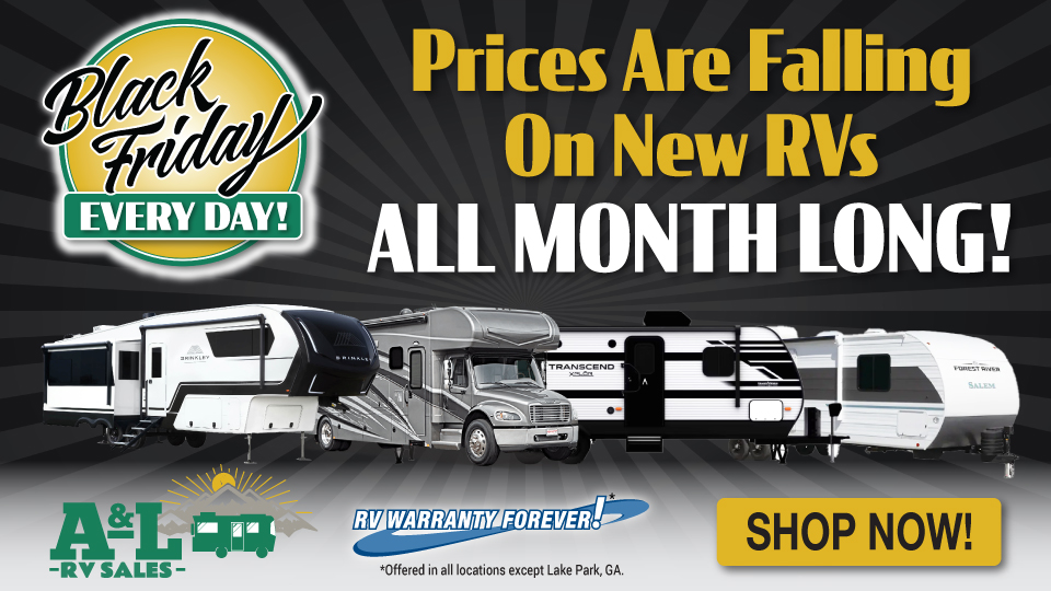 Falling Prices on New RVs Banner