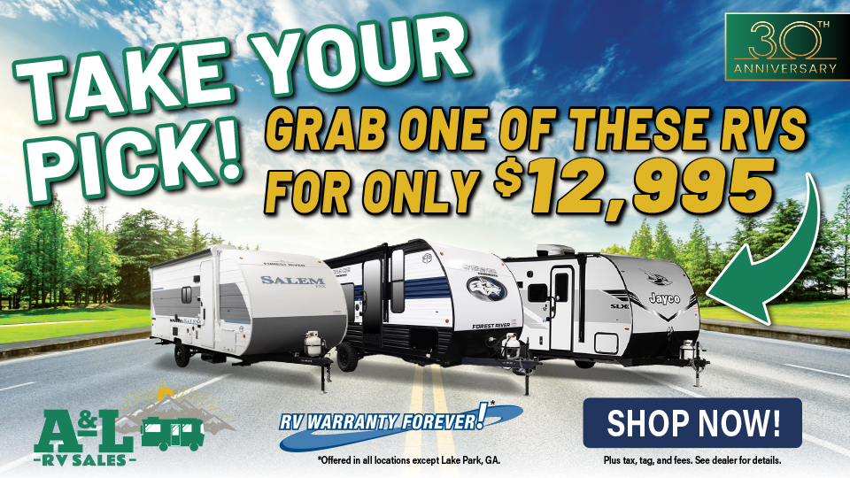 $12, 995 RV Sale Banner