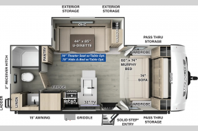 New 2025 Forest River RV Flagstaff Micro Lite 22SQS Photo