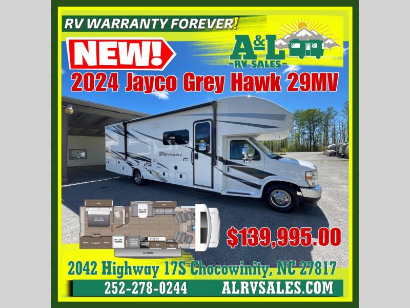 New 2024 Jayco Greyhawk 29MV Motor Home Class C at A & L RV Sales