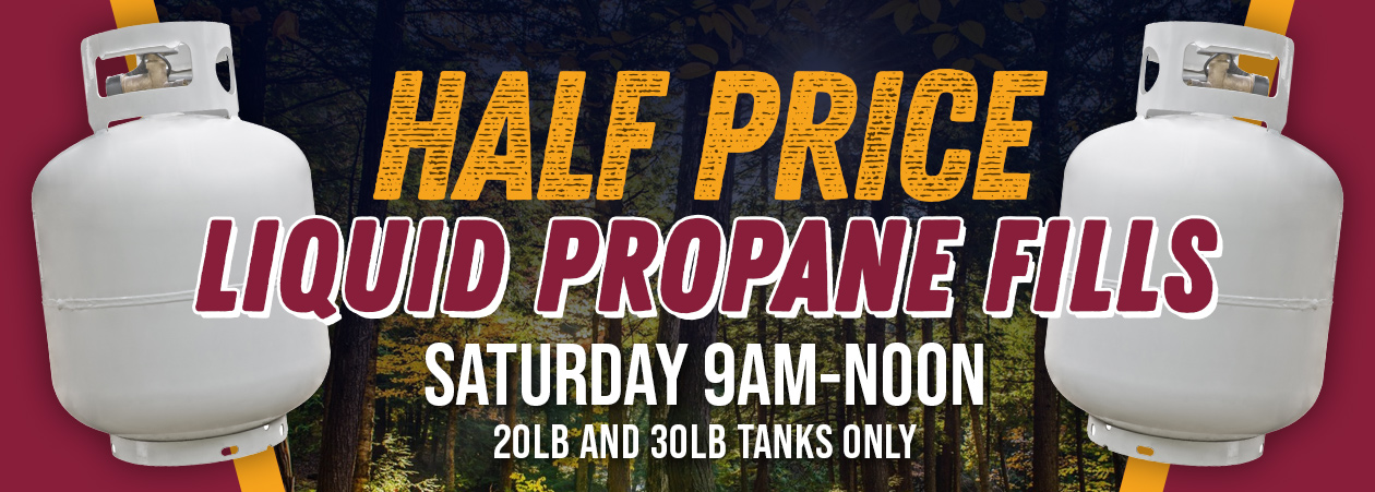 Half Price Liquid Propane Fills