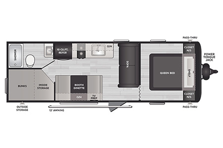 Springdale 260BHC Floor plan-small