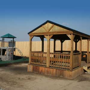 playground and pavilion