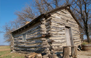 Laura Ingalls Wilder's one room cabin