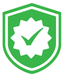 green check mark badge