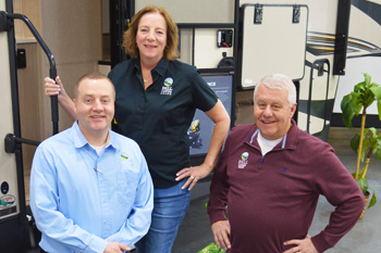 Bell Camper Sales is owned by Steve, Kim, and Lane Bell