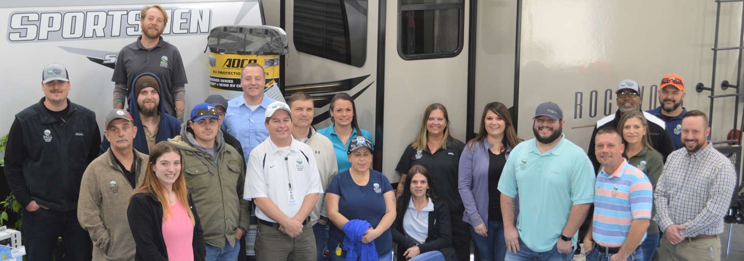 The Bell Camper Sales staff