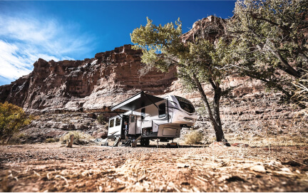 RV in the desert