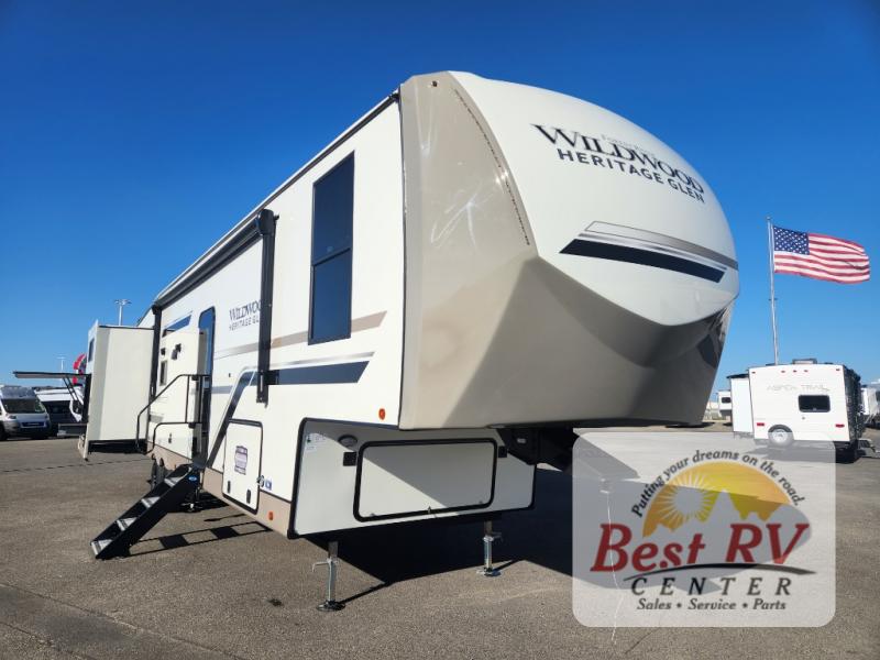 New 2024 Forest River RV Wildwood Heritage Glen 356QB Fifth Wheel at