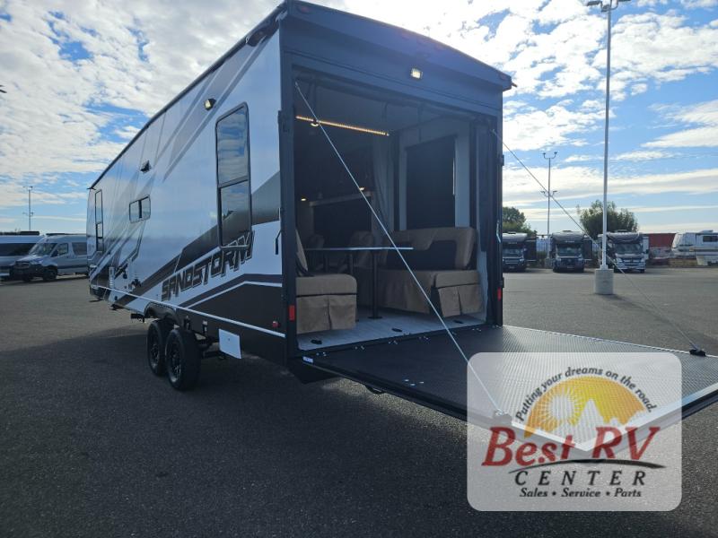 New 2025 Forest River RV Sandstorm 2730SRX Toy Hauler Travel