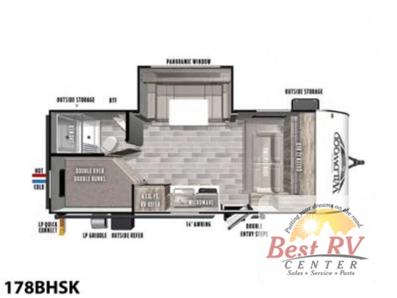 New 2023 Forest River RV Wildwood FSX 178BHSK Travel Trailer at Best RV Center Turlock, CA