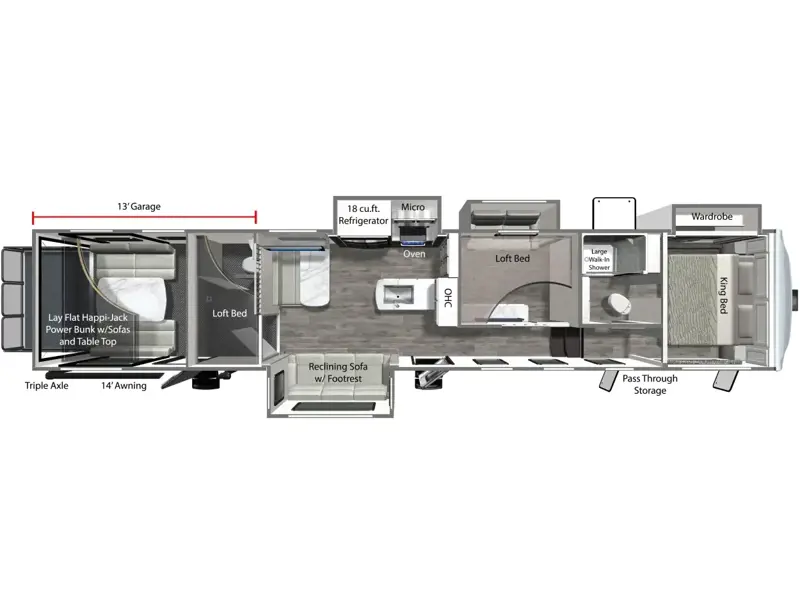 New 2025 Dutchmen RV Voltage 4271 Toy Hauler Fifth Wheel at Best