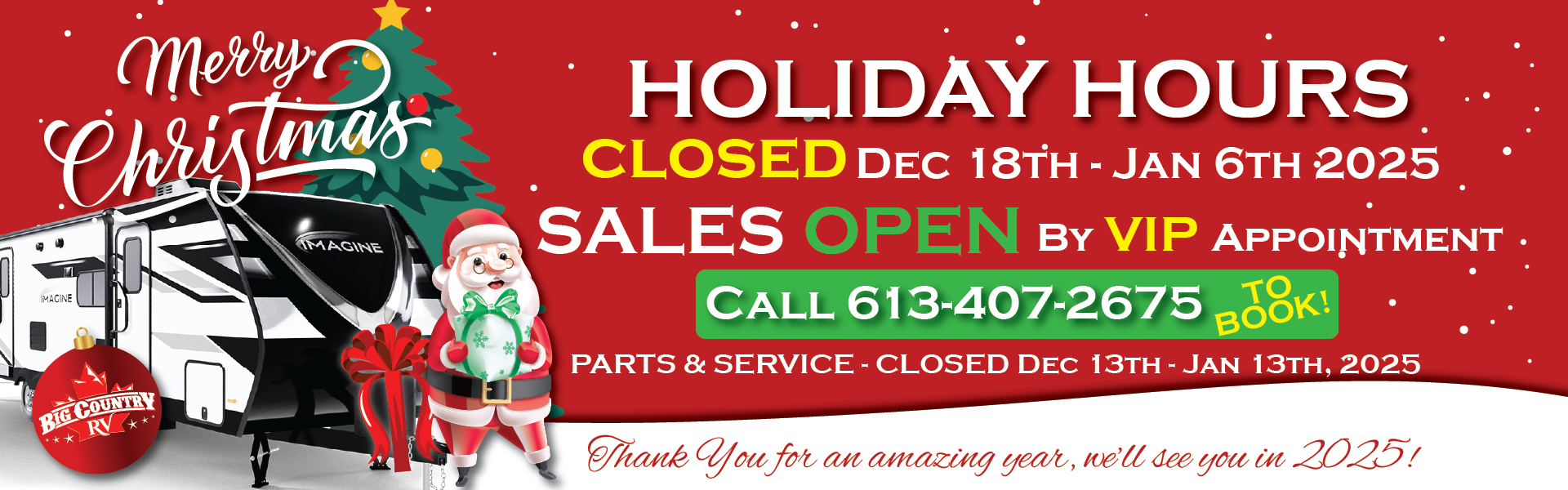 Holiday Hours 2024