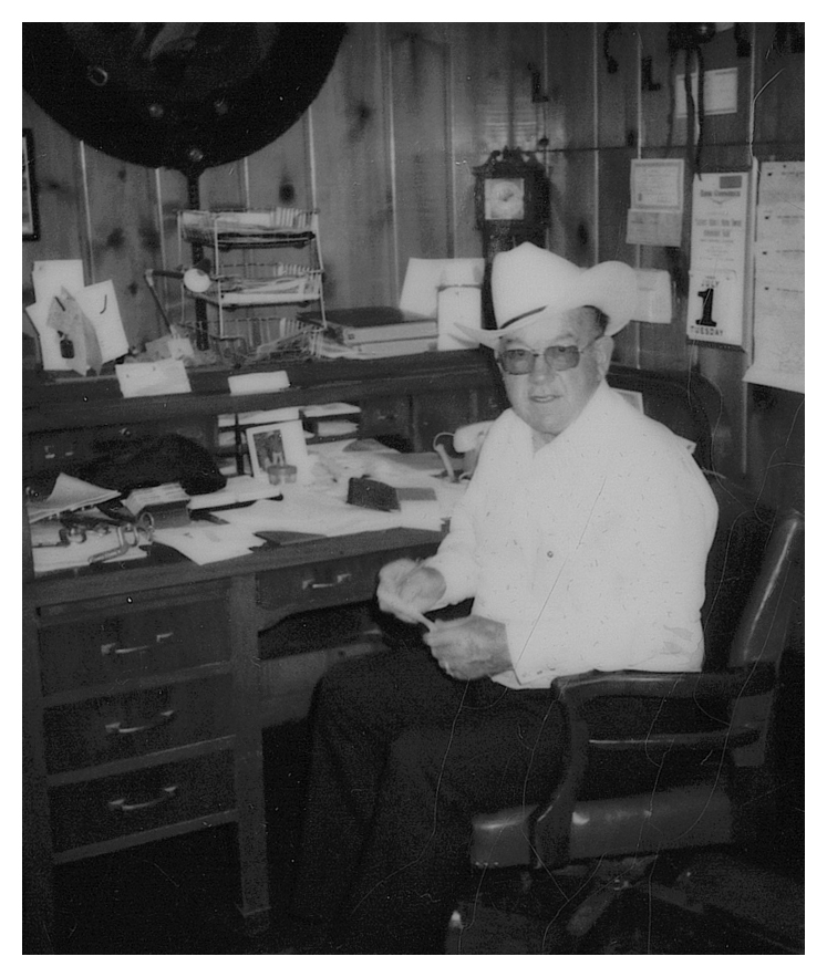 Bish Jenkins in his office