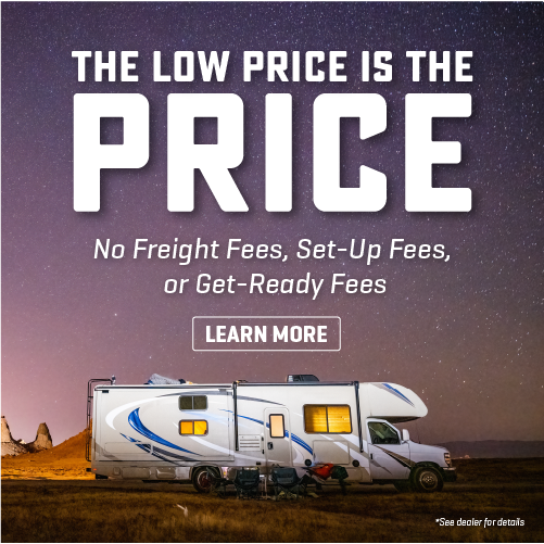 The Low Price Is The Price - no hidden freight fees, set-up fees, or get-ready fees.