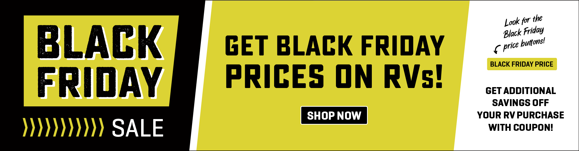 Black Friday Sale - Get Black Friday Prices On RVs