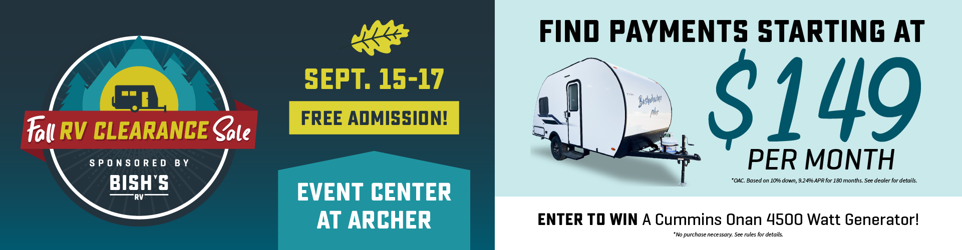 Cheyenne Fall RV Clearance Sale - Sept 15-17
