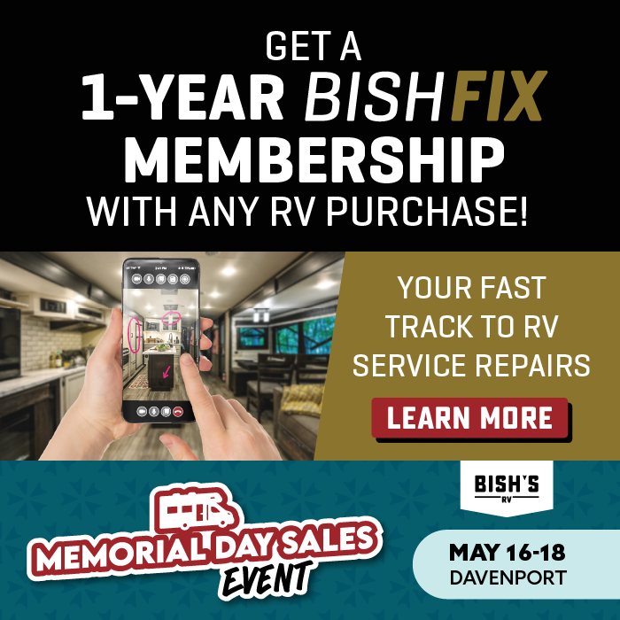 Get a 1-Year BishFix Membership With Any RV Purchase