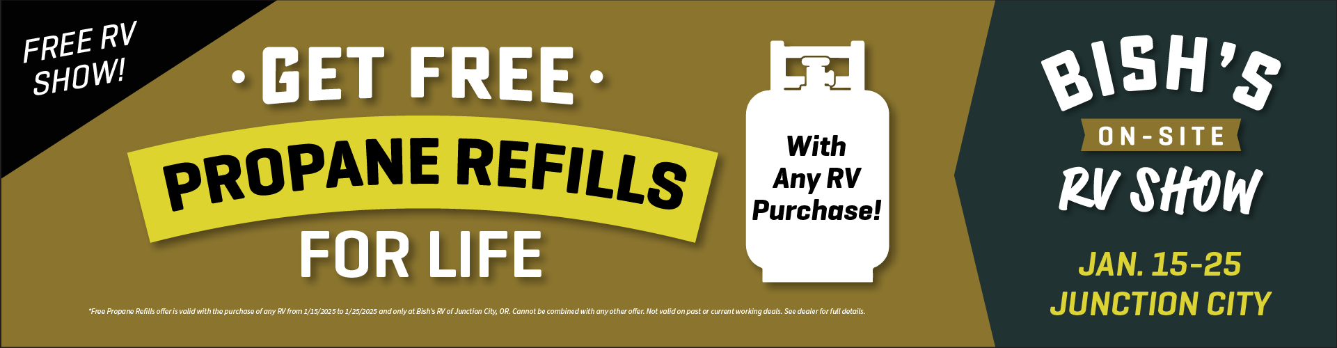 RV Show in Eugene, OR - Jan. 15-25, 2025 - closed Sunday