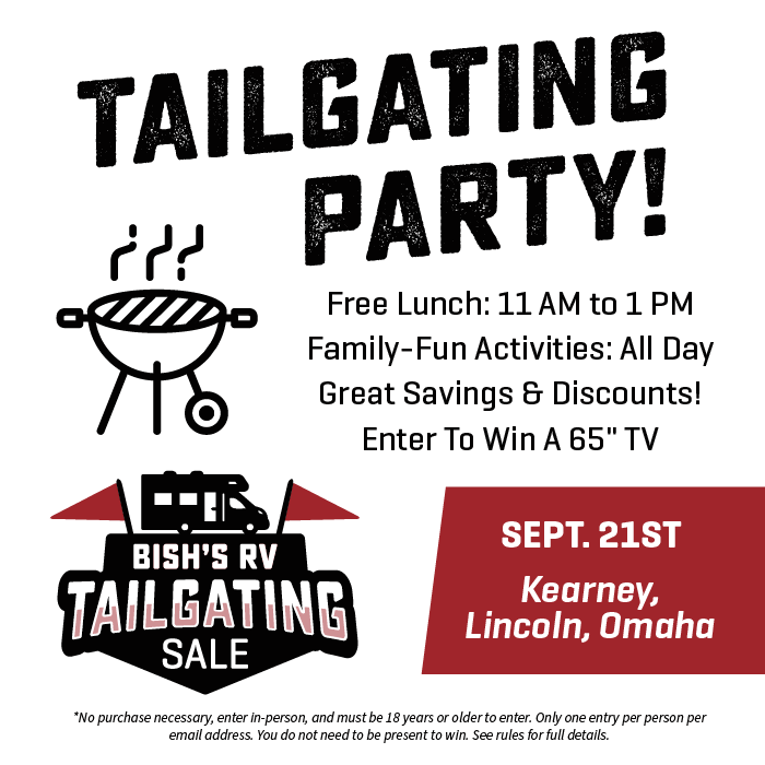 Tailgating Party - Sept. 21st - Bish's RV of Kearney, Lincoln, Omaha