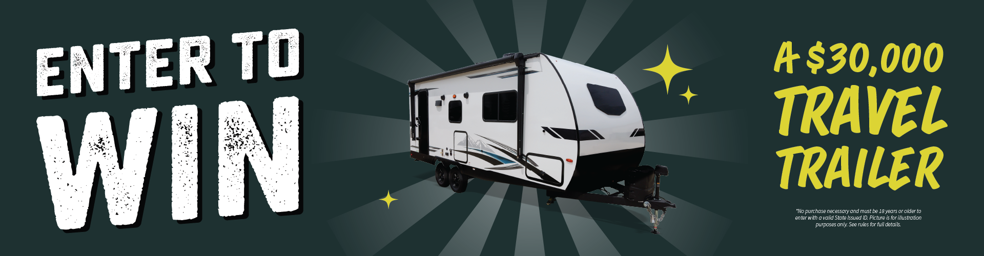 Enter to Win a $30,000 Travel Trailer!