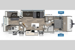 New 2025 Forest River RV ALPHA WOLF 33BH Photo