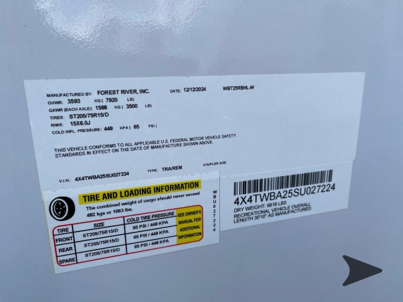 New 2025 Forest River RV Wildwood Heritage Glen Hyper-Lyte 25RBHL