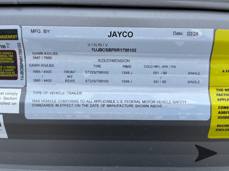 2024 Jayco 265th