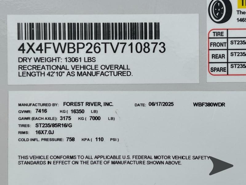 New 2026 Forest River RV Wildwood Heritage Glen 380WDR Fifth Wheel