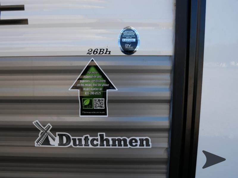 2022 Dutchmen RV aspen trail 26bh