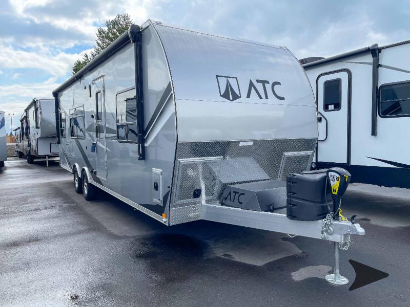 New 2022 ATC Trailers Game Changer 2816 Toy Hauler Travel Trailer at Bish's  RV, Junction City, OR