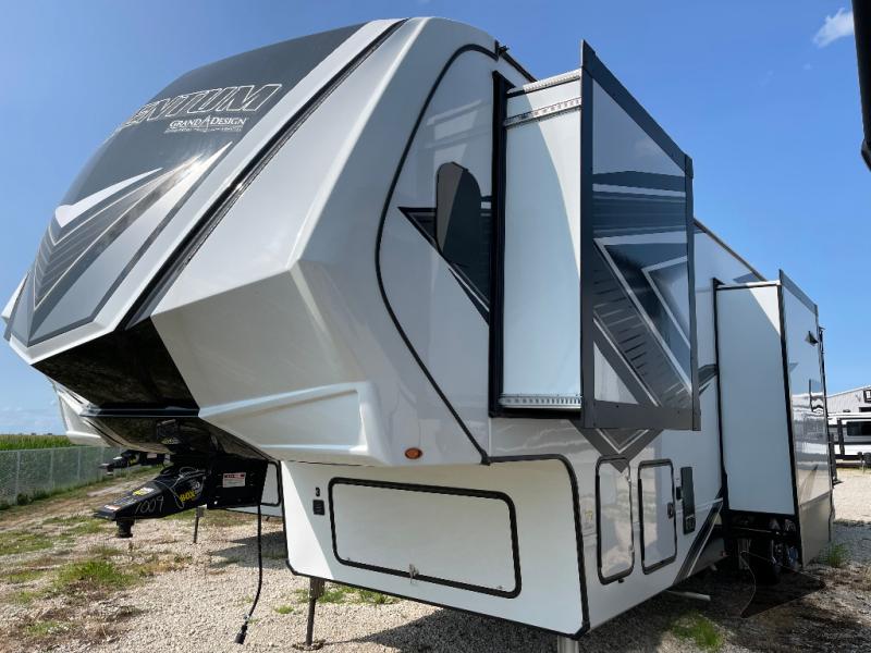 New 2023 Grand Design Momentum M-Class 349M Toy Hauler Fifth Wheel at ...