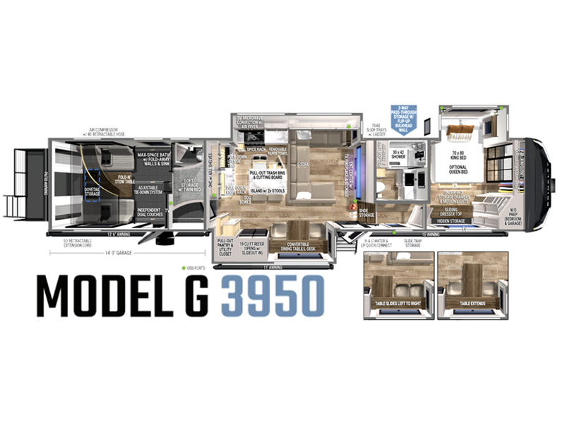 2024 Brinkley Model G 3950 Floorplan
