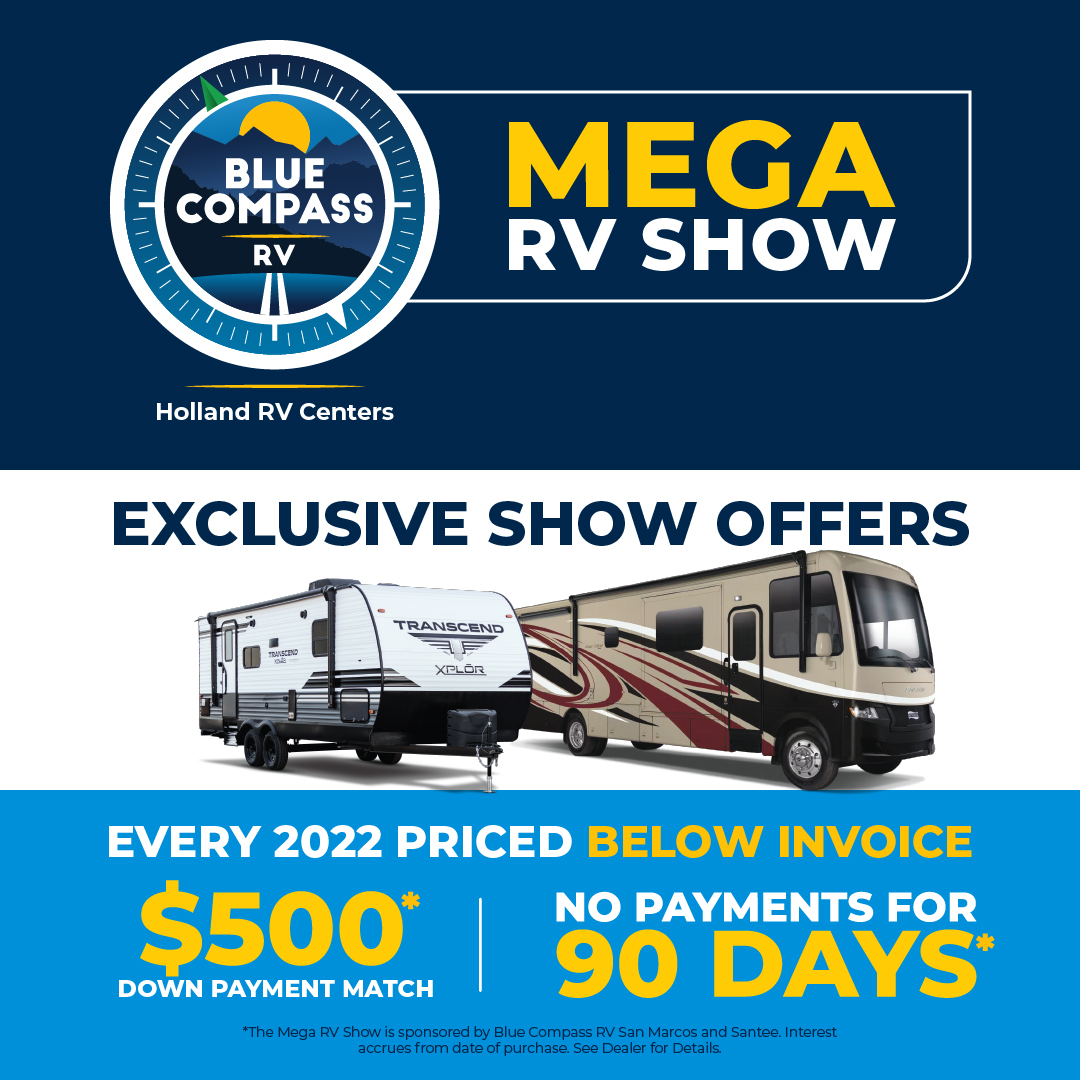 San Diego Mega RV Show November 15 19, 2023 Blue Compass RV