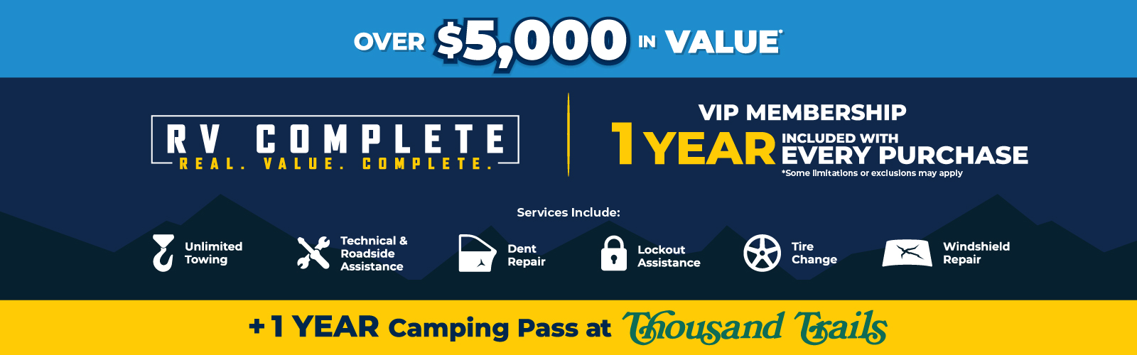 RV Complete over $5,000 in Value
