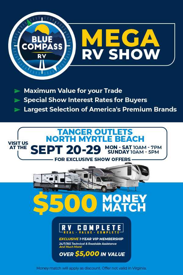 Myrtle Beach Mega RV Show | September 20th-29th, 2024 | Blue Compass RV