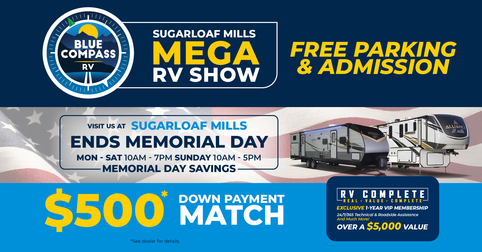 Atlanta Mega RV Show | May 17 – 27, 2024 | Blue Compass RV