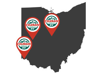 Ohio map with locations
