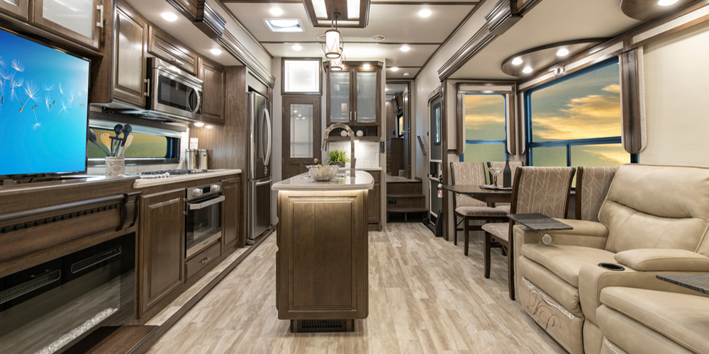 Grand Design Fifth Wheel Kitchen & Living Area