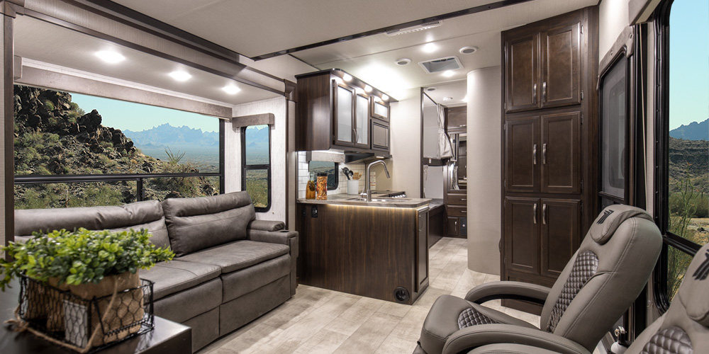 Grand Design Toy Hauler Living Room