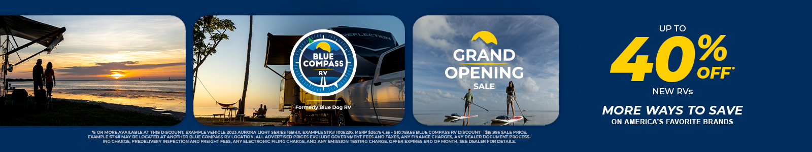 40% Grand Opening