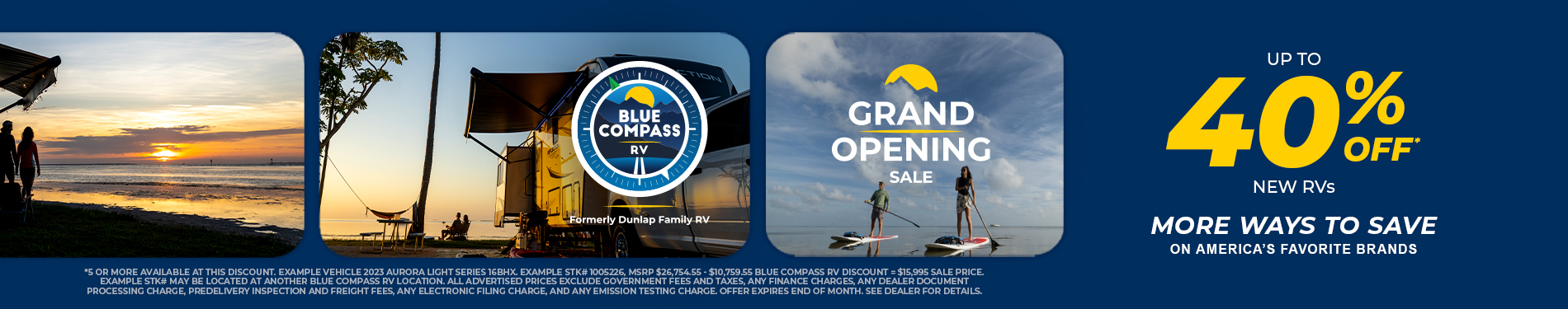 Blue Compass Grand Opening 40%