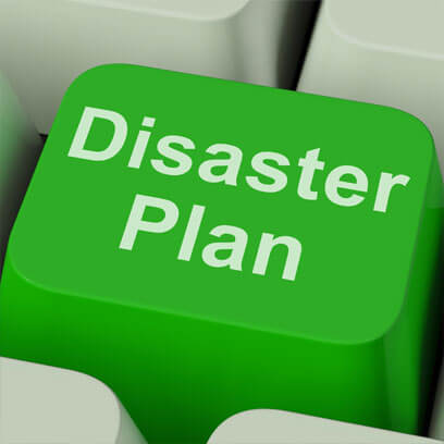 Disaster Plan button