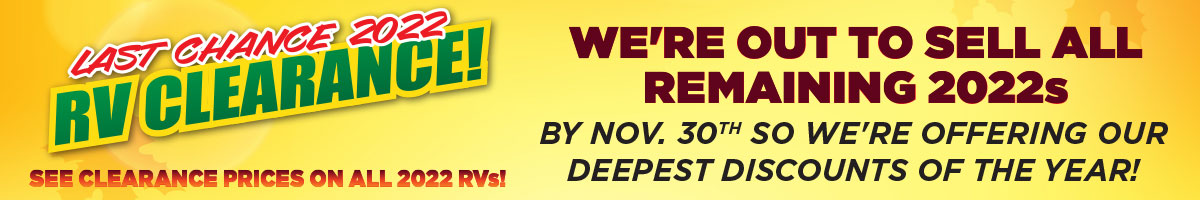 Last Chance RV Clearance