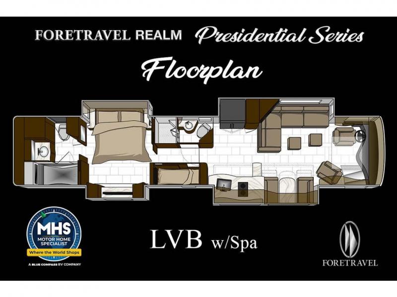 New 2025 Foretravel Presidential Series REALM LVB Motor Home Class A ...