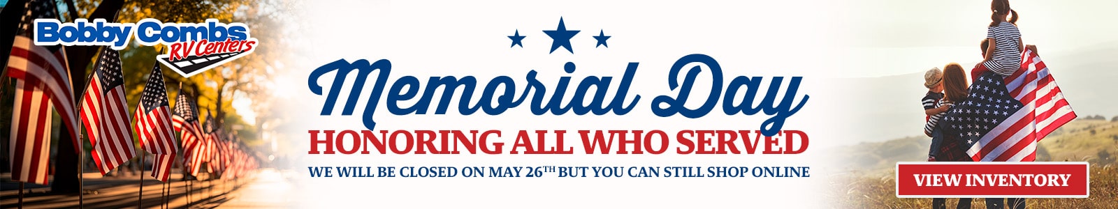 Memorial Day Closed