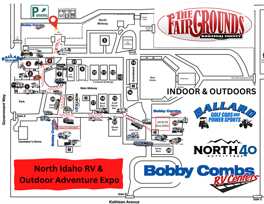 North Idaho RV Show Map